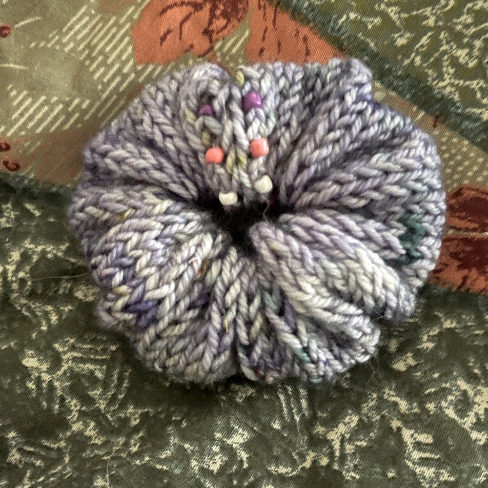 Purple Ruffled Hair Accessory